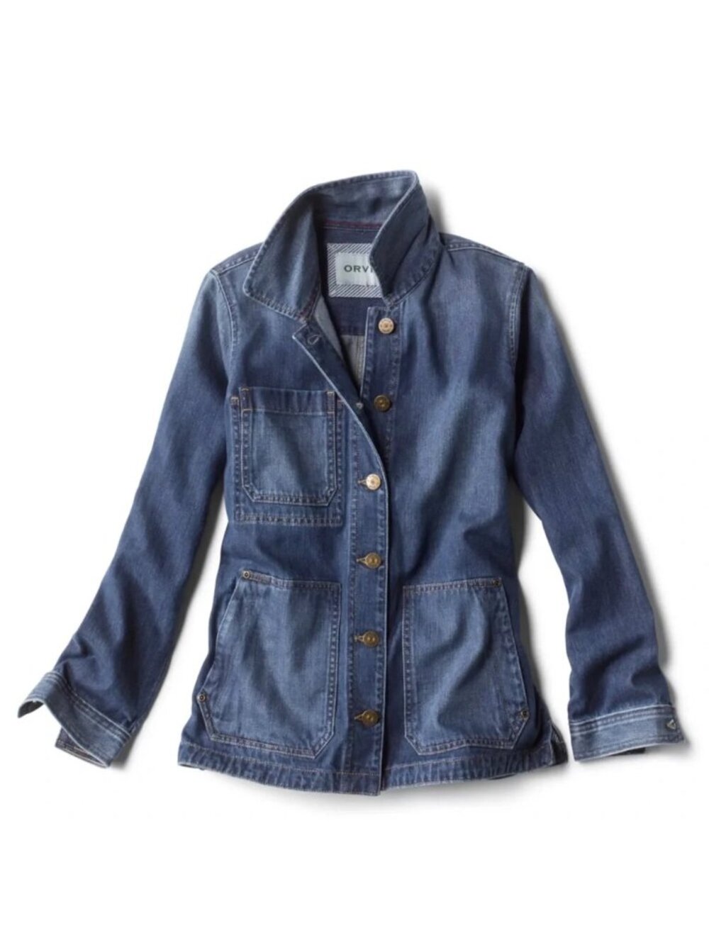 Orvis Denim Chore Field Barn Coat Jacket Utility Shacket – Size Large